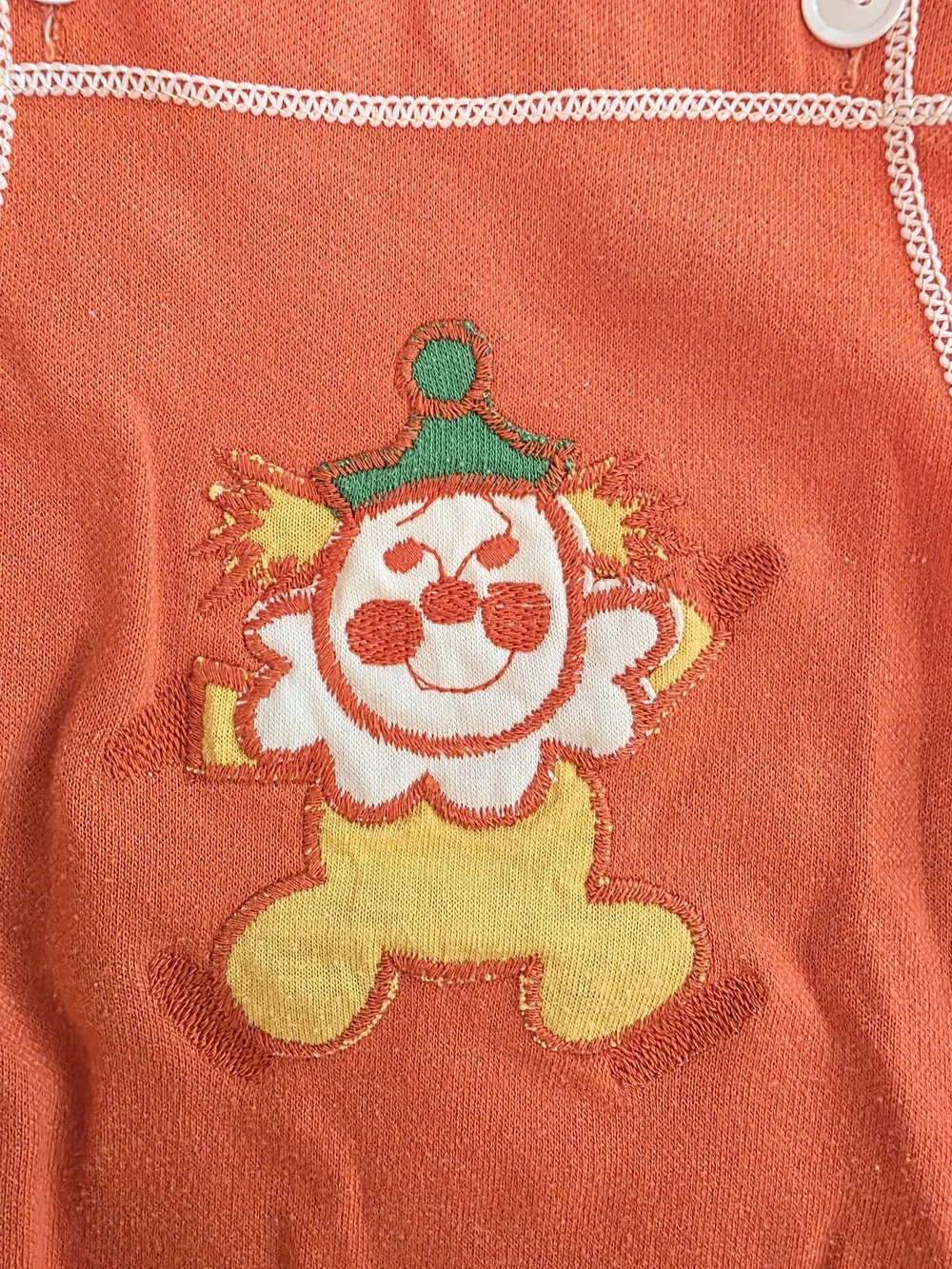 Vintage Carters Clown Overalls 6 Mos Baby Infant Cute Circus Boys Girls